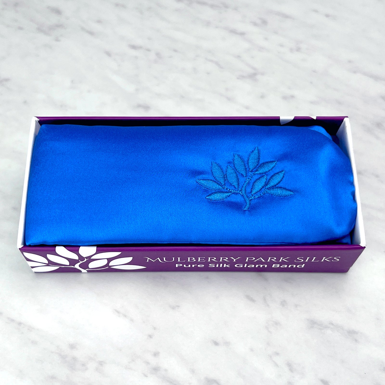 Sapphire Silk Glam Band from Mulberry Park Silks