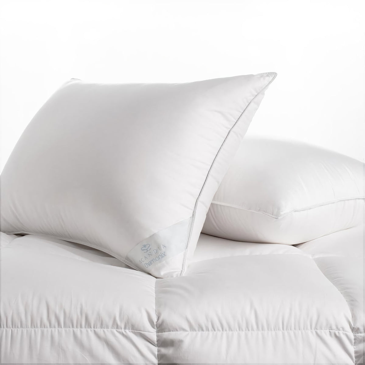 Scandia Home Chamonix Siberian White Goose Down Pillow Fine Linens