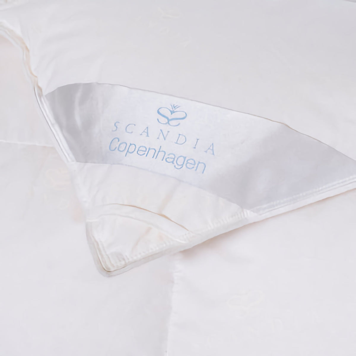 Scandia Home Copenhagen European White Down Comforter Detail Fine Linens