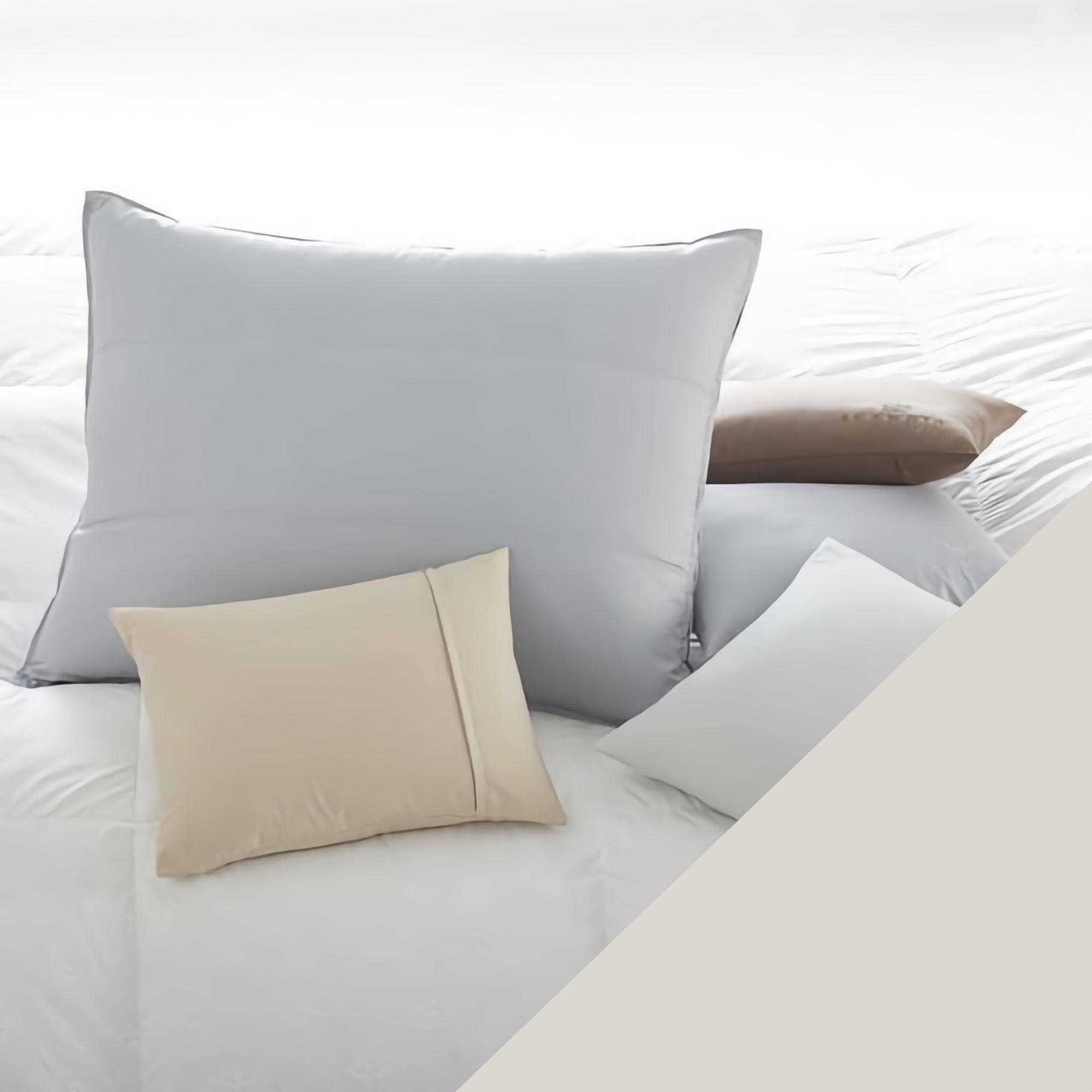 Scandia Home Down Hotel Pillow Cover Fine Linens Ivory