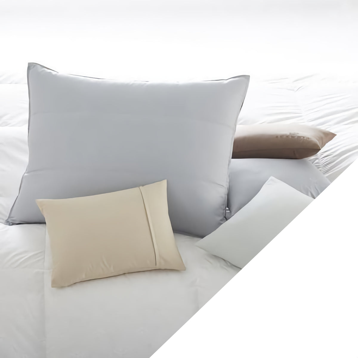 Scandia Home Down Hotel Pillow Cover White Fine Linens