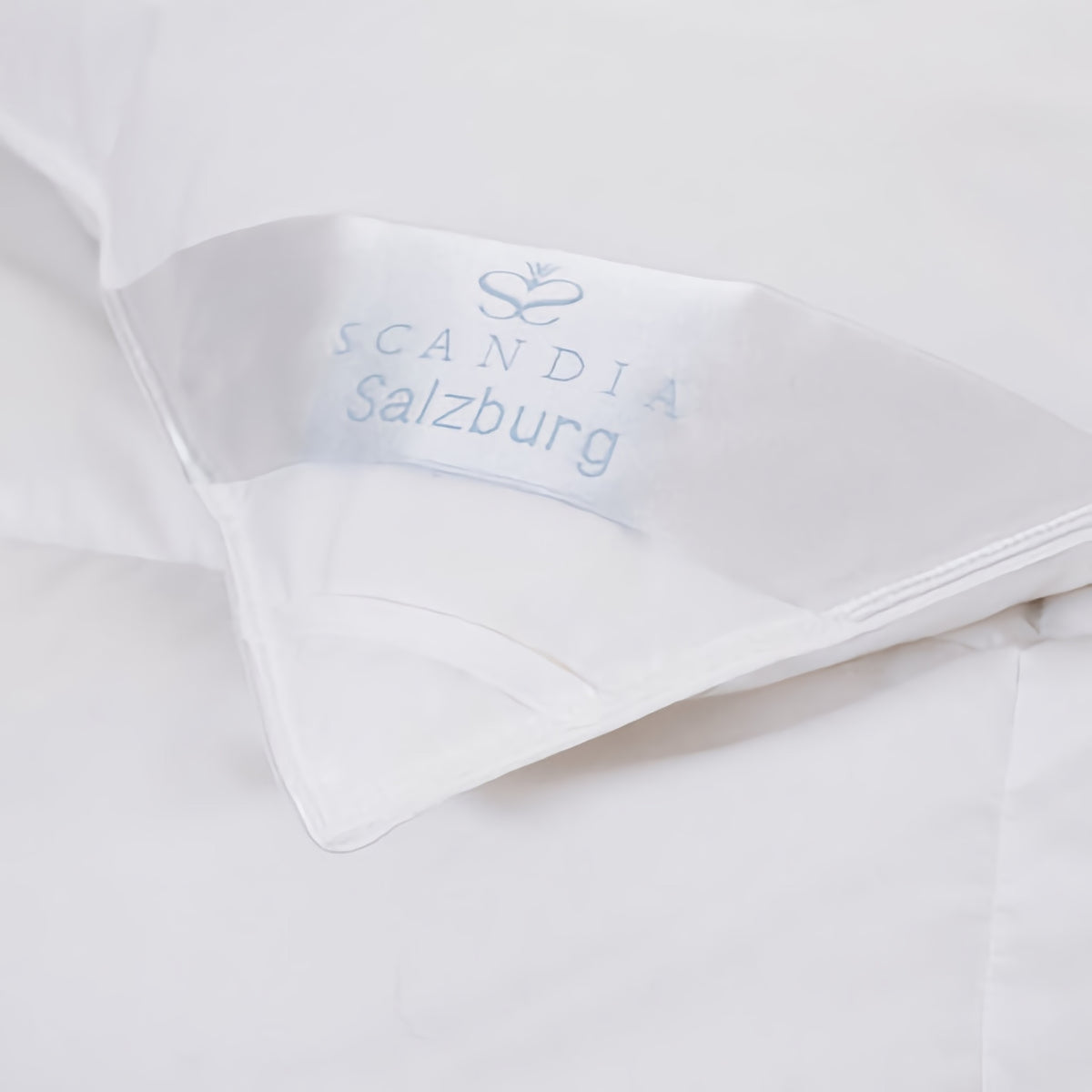 Scandia Home Salzburg Polish White Goose Down Comforter Detail Fine Linens