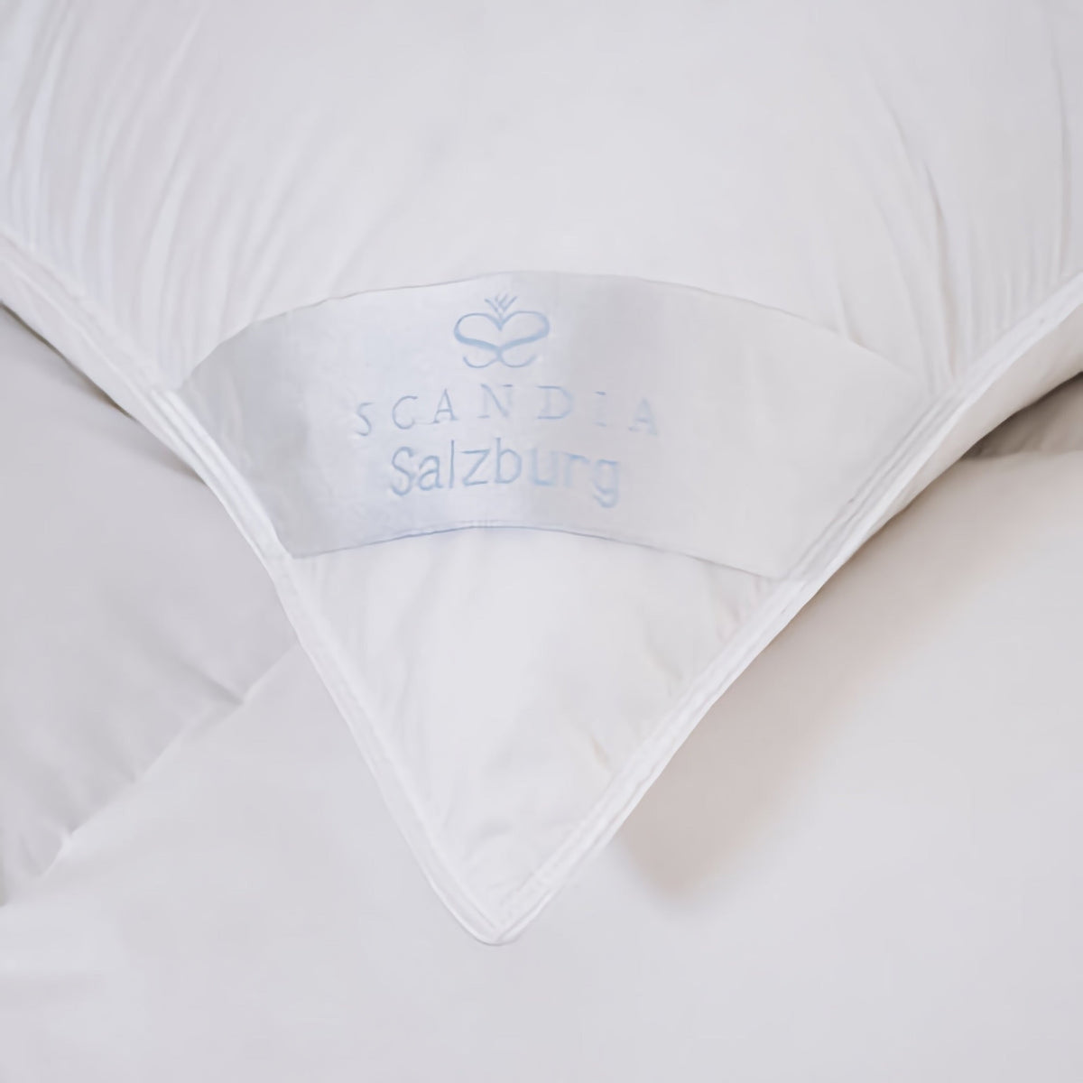 Scandia Home Salzburg Polish White Goose Down Pillow Detail Fine Linens