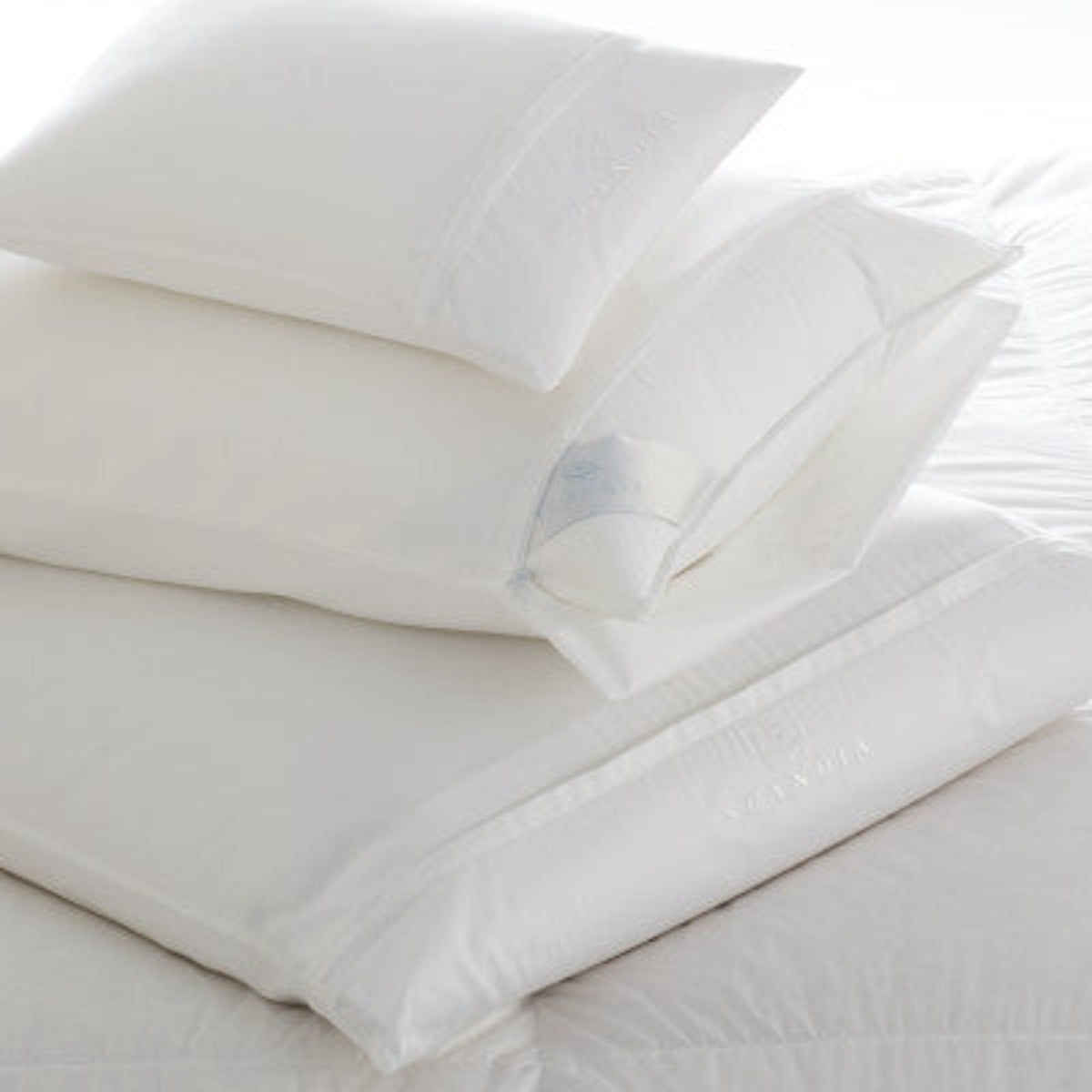 Scandia Home Sateen Deluxe Pillow Protectors White Fine Linens