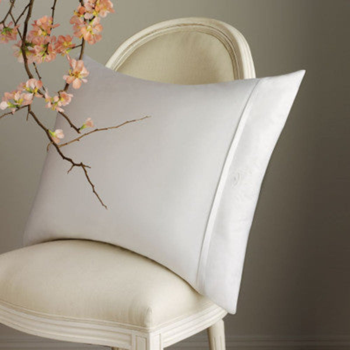Scandia Home Sateen Deluxe Pillow Protectors Lifestyle White Fine Linens