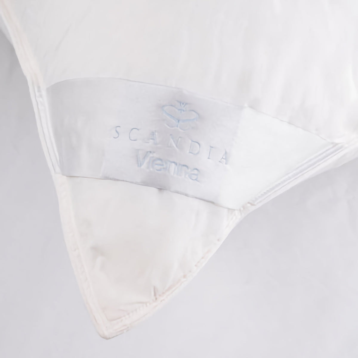 Scandia Home Vienna Polish White Goose Down Pillow Detail Fine Linens