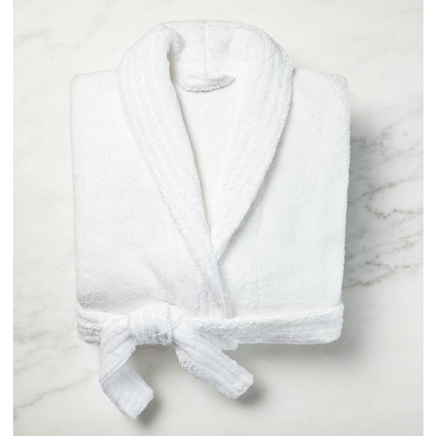 Sferra Amira Bath Towels Robe SIlo White Fine Linens