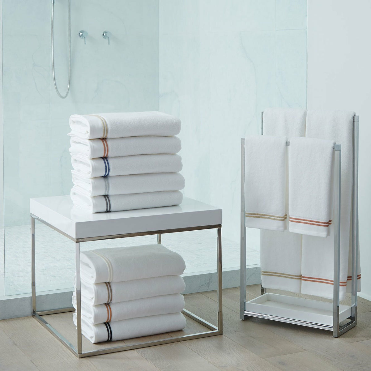 Sferra Aura Bath Towels Lifestyle 2 Fine Linens