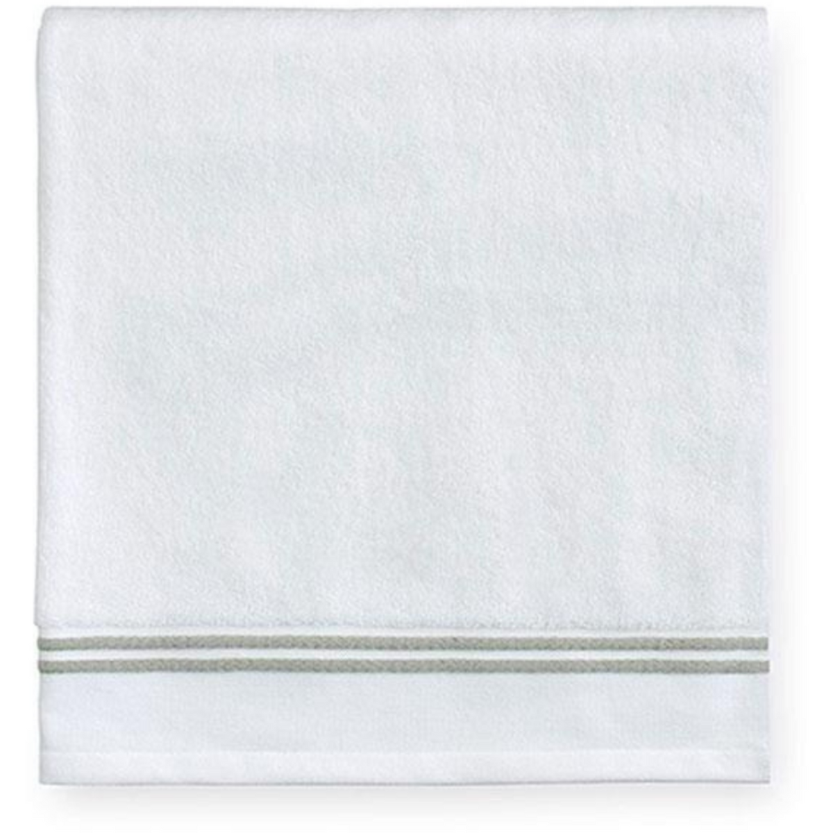 Sferra Aura Bath Towels Main White/Celadon Fine Linens