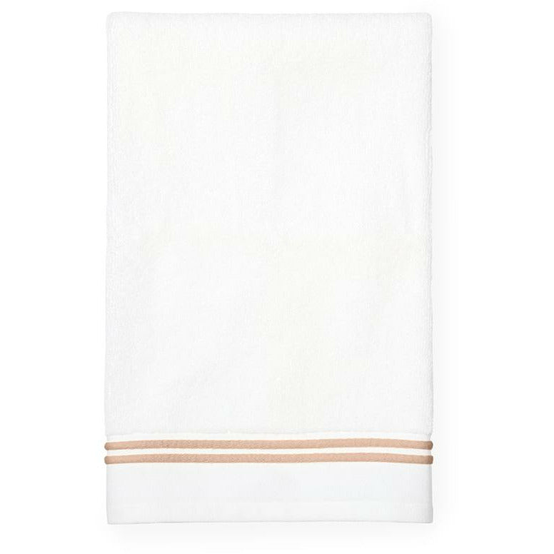 Sferra Aura Bath Towels White/Copper Fine Linens