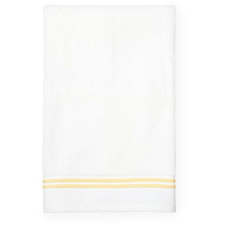 Sferra Aura Bath Towels White/Corn Fine Linens