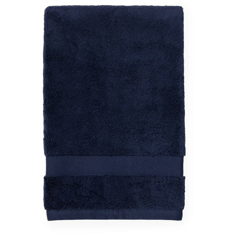 Sferra Bello Bath Towels Dark Blue Fine Linens