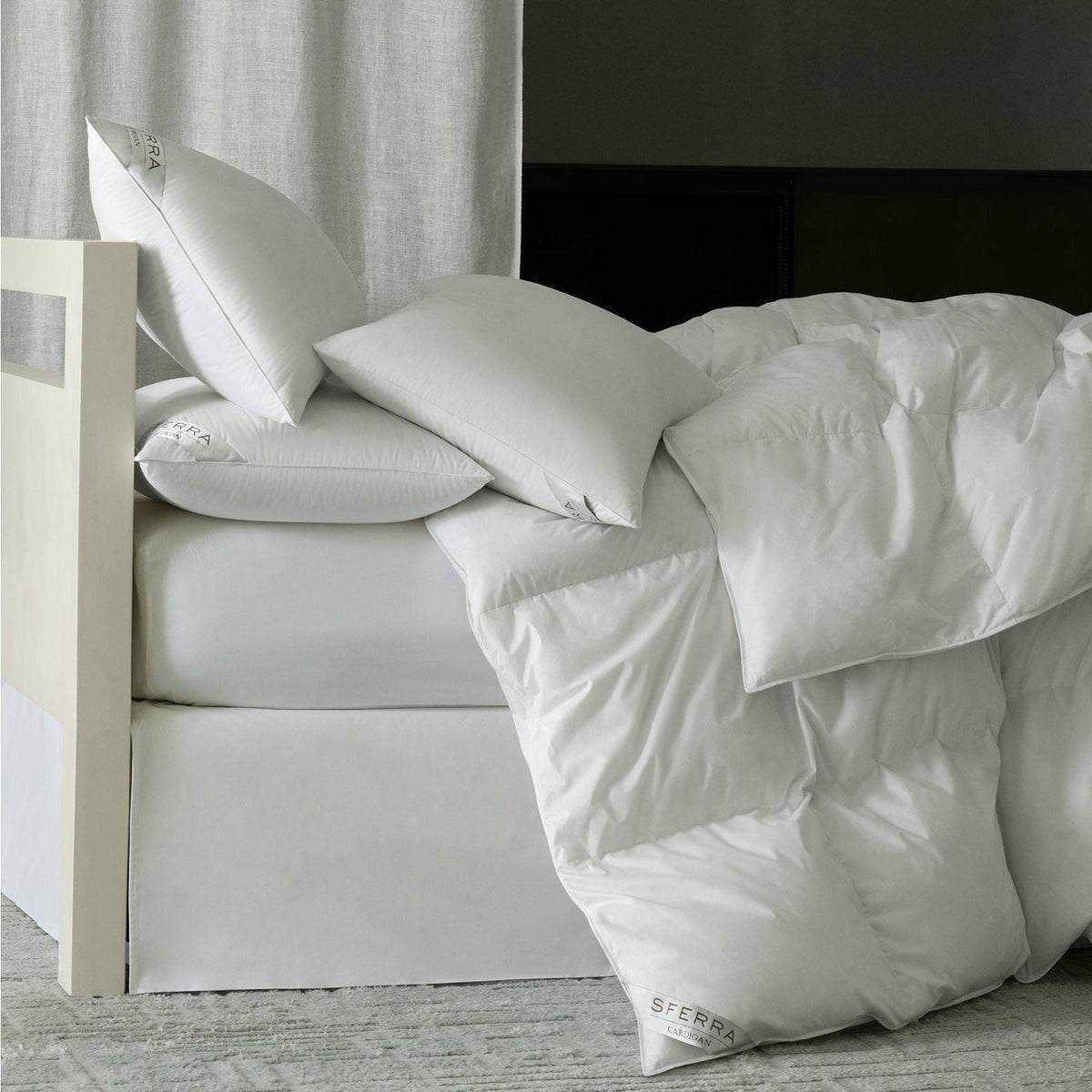 Sferra Cardigan Down Pillows Lifestyle Fine Linens