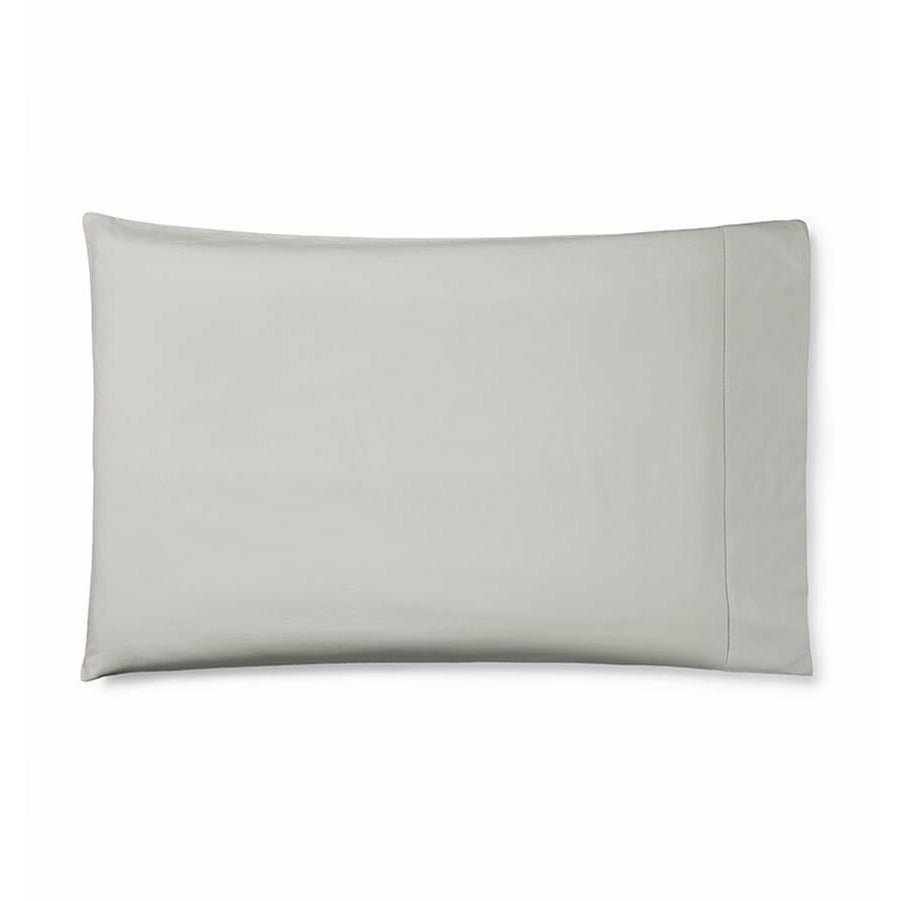Sferra Celeste Percale Bed Pair Set of Two Pillowcases Grey Fine Linens