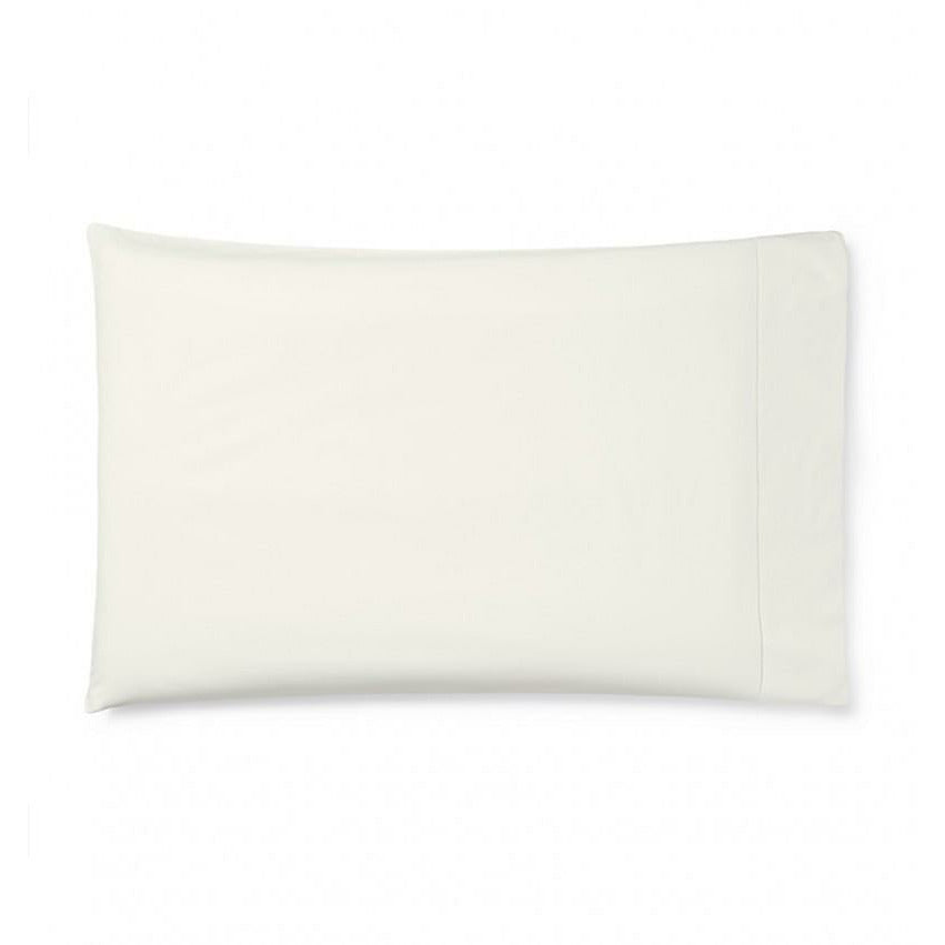 Sferra Celeste Percale Bed Pair Set of Two Pillowcases Ivory Fine Linens