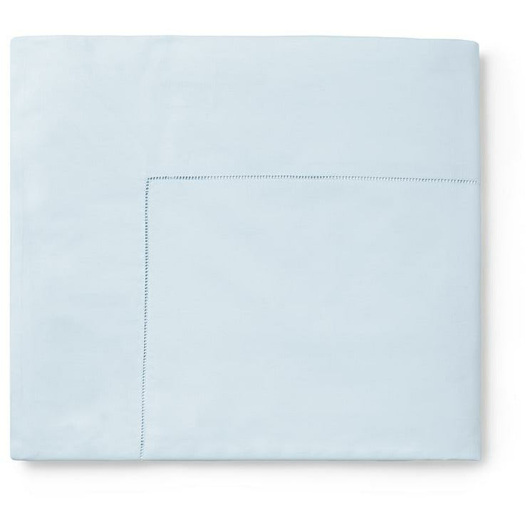 Sferra Celeste Percale Bed Flat Sheet Blue Fine Linens