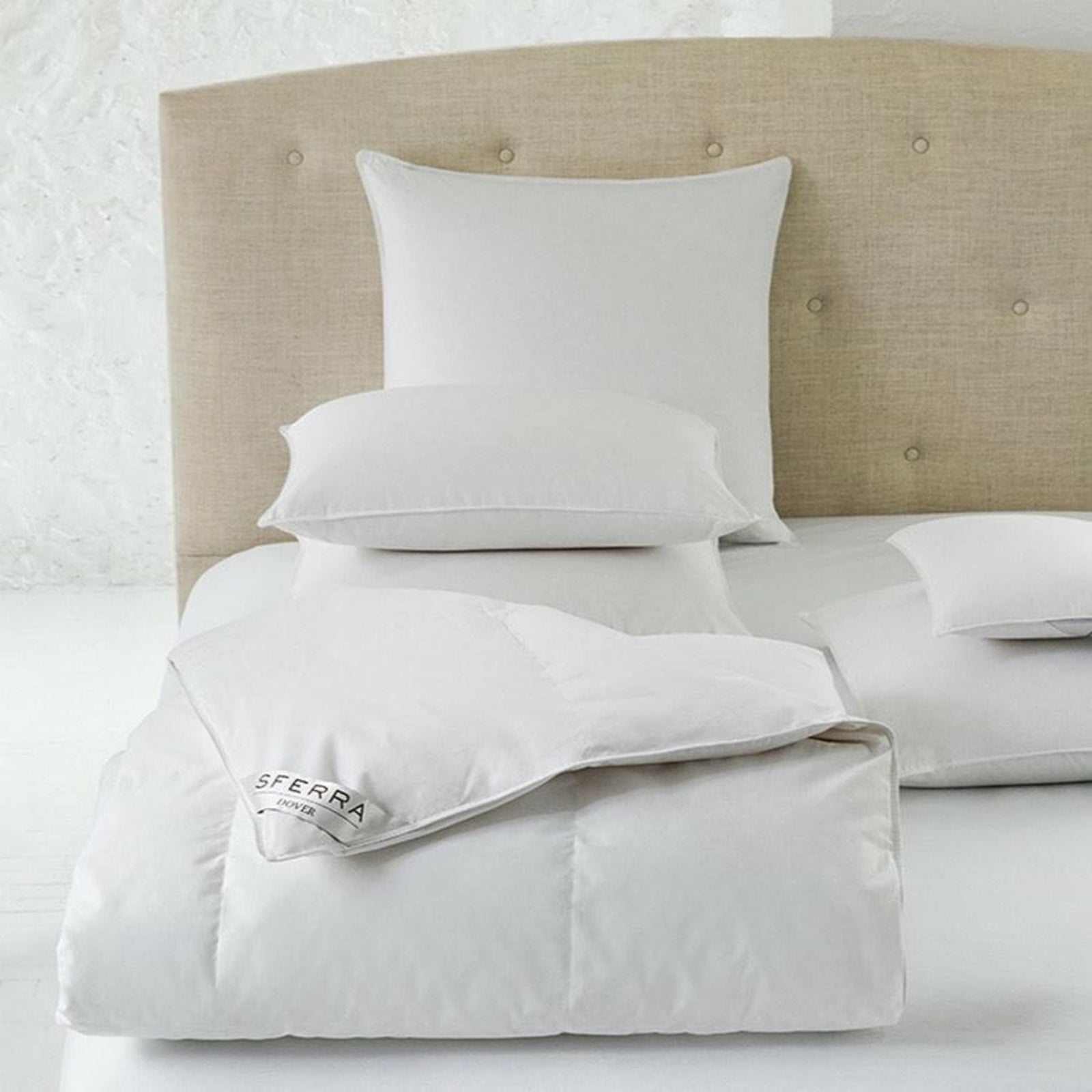 Sferra Dover Duck Down Duvet Inserts Medium Weight Fine Linens