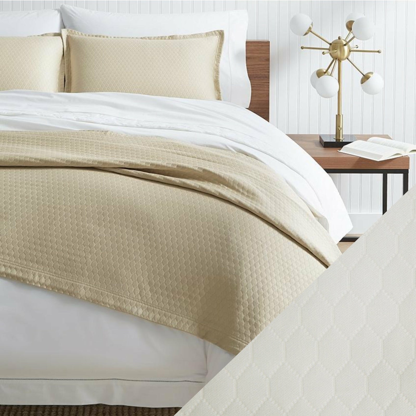 Sferra Favo Bedding Main Ivory Fine Linens