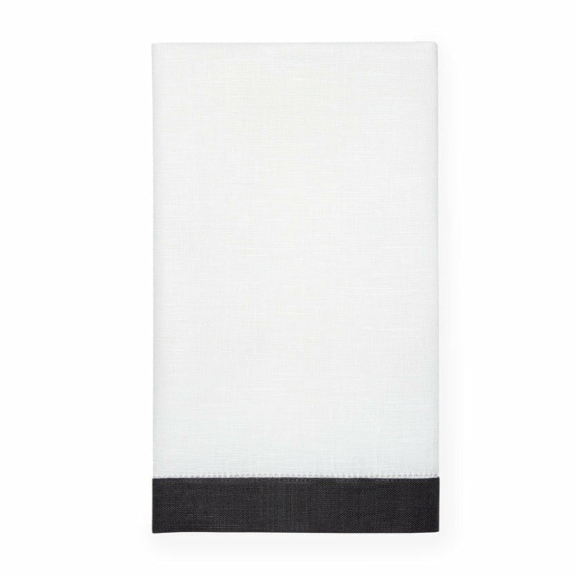 Sferra Filo Tip Towel White Smoke Fine Linens