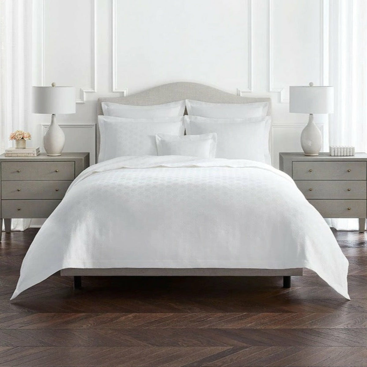 Sferra Gaeta Bedding Collection White Fine Linens