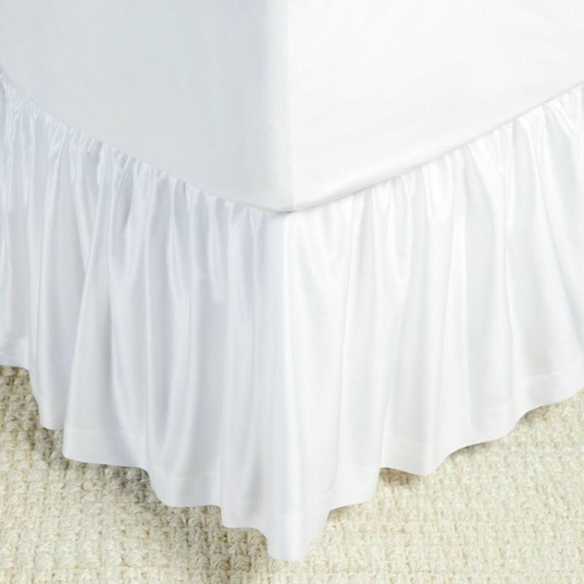 Sferra Giotto Bed Skirt White Fine Linens