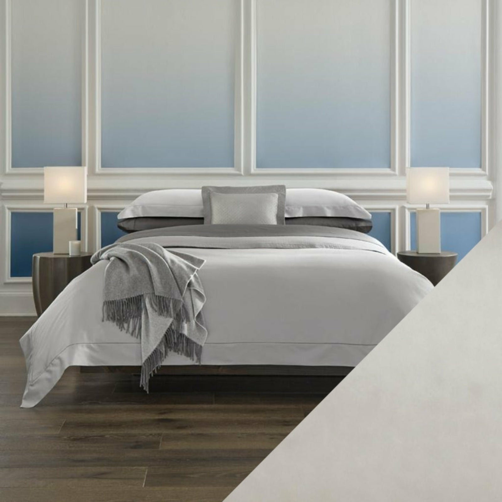 Sferra Giotto Bedding Grey Fine Linens