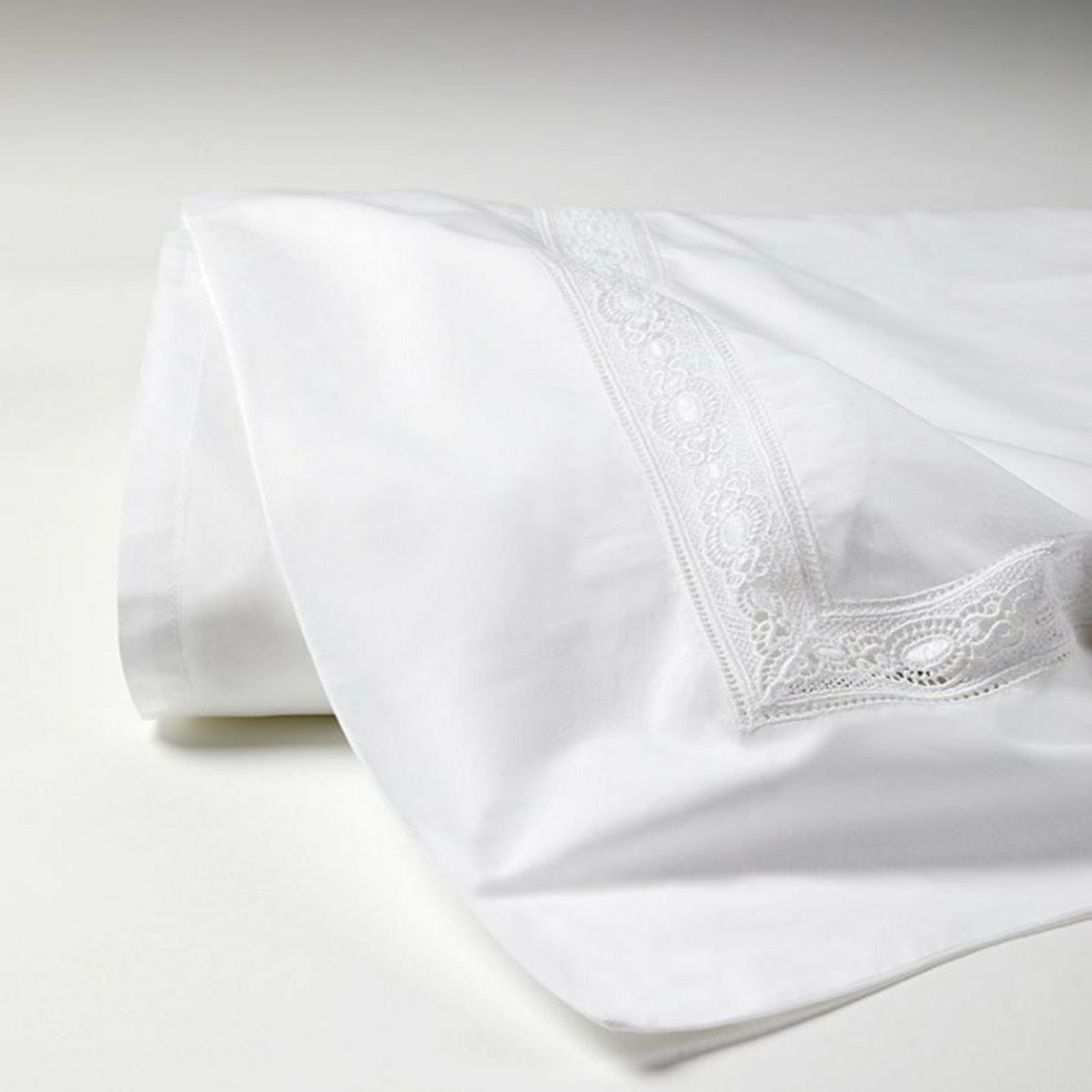 Sferra Giza 45 Lace Bedding Main White Fine Linens