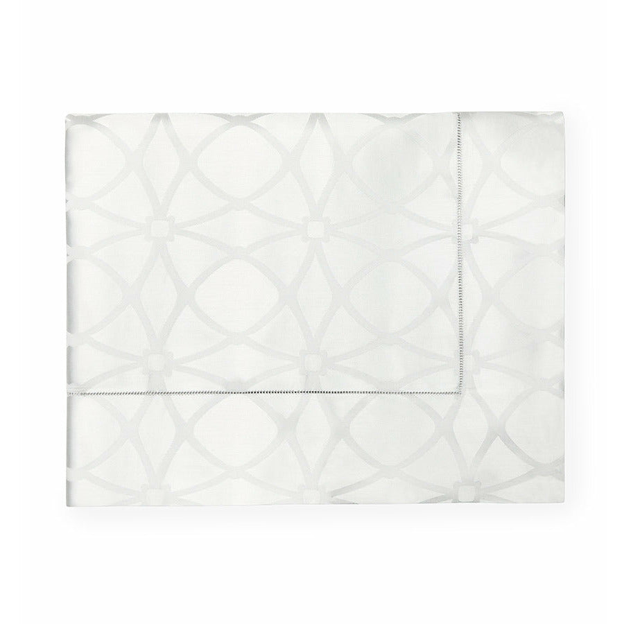 Sferra Giza 45 Porta Bedding Collection Flat Sheet White Fine Linens