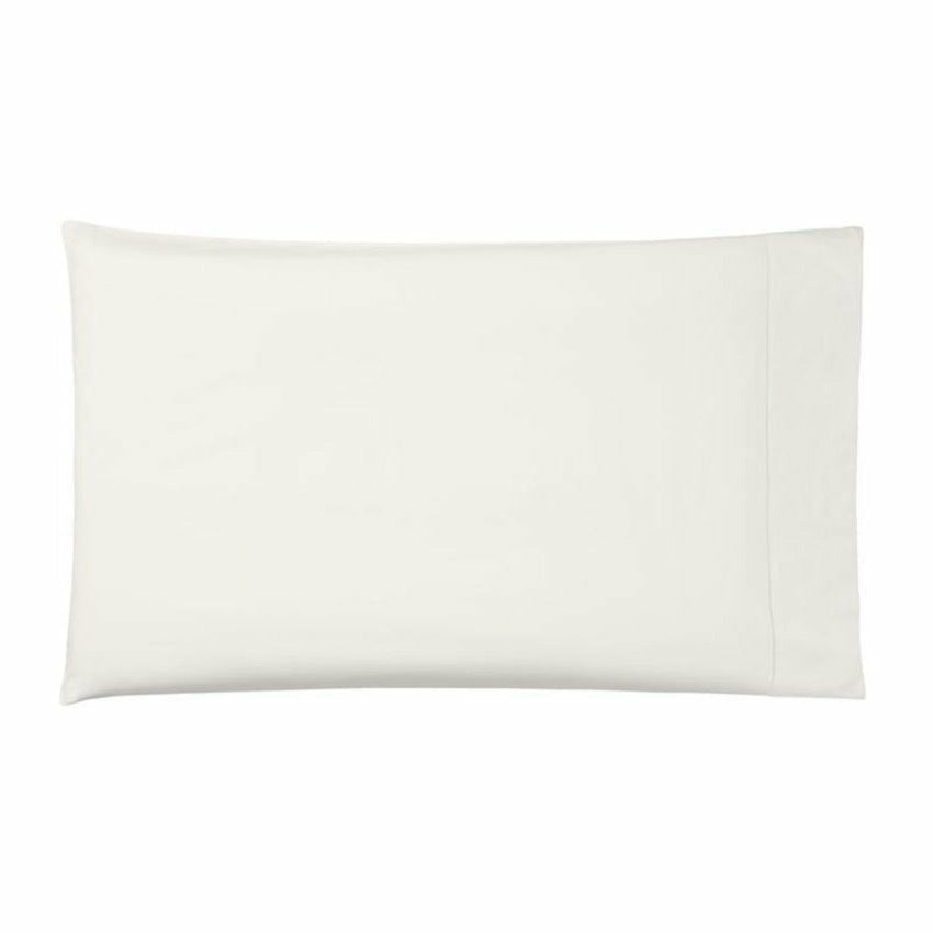 Sferra Giza 45 Percale Bedding Ivory Percale Pair Set Of Two Pillowcases Silo Fine Linens