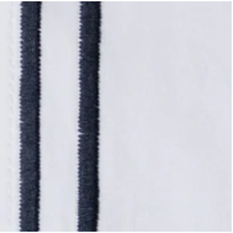 Sferra Grande Hotel Sheet Sets Swatch White/Black Fine Linens