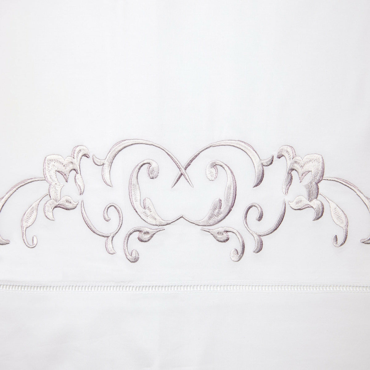 Sferra Griante Bedding Swatch White/Opal Fine Linens