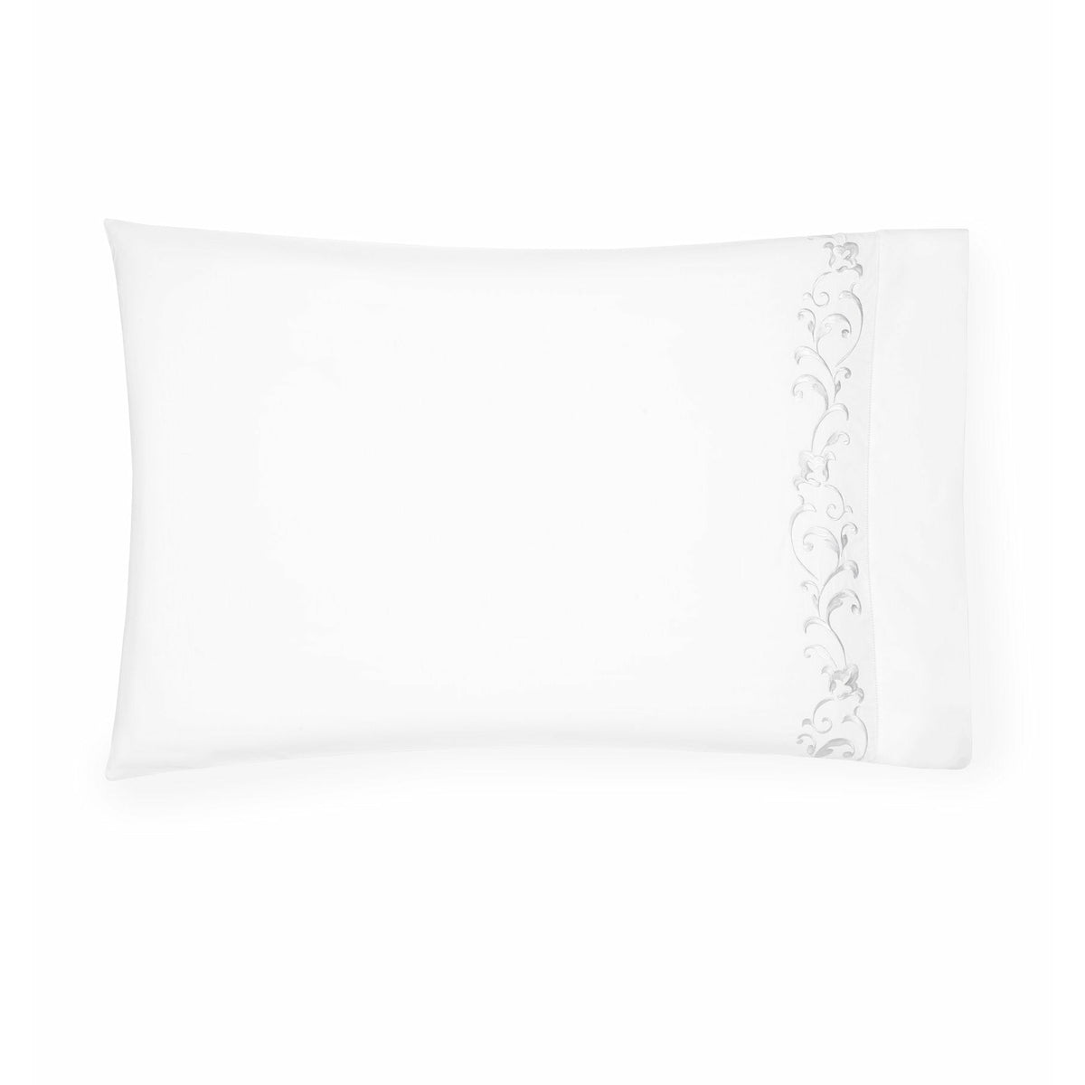 Sferra Griante Bedding Pillowcase White/White Fine Linens