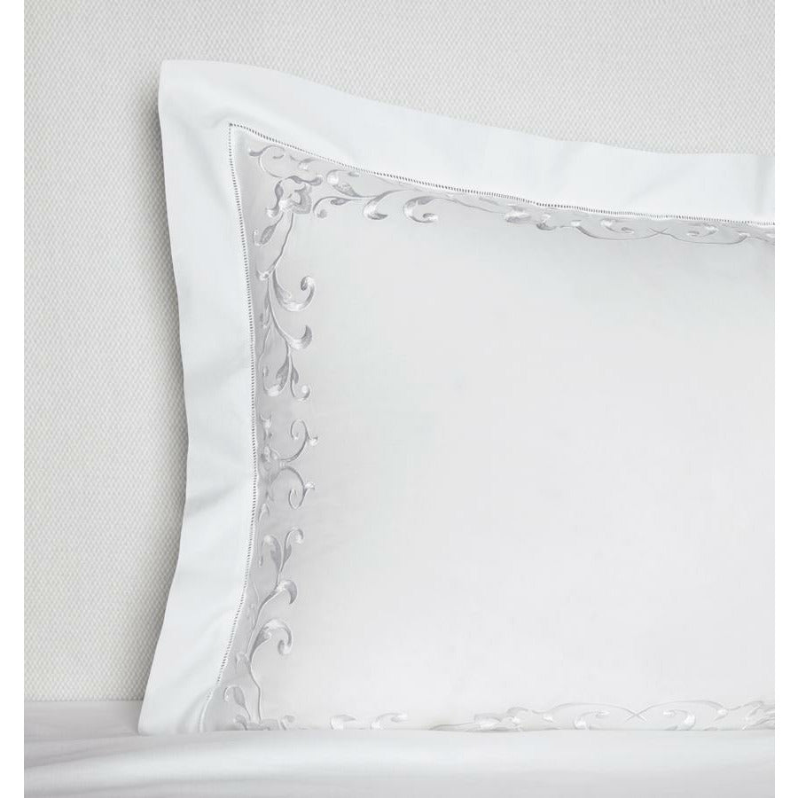 Sferra Griante Bedding Sham Corner White/White Fine Linens