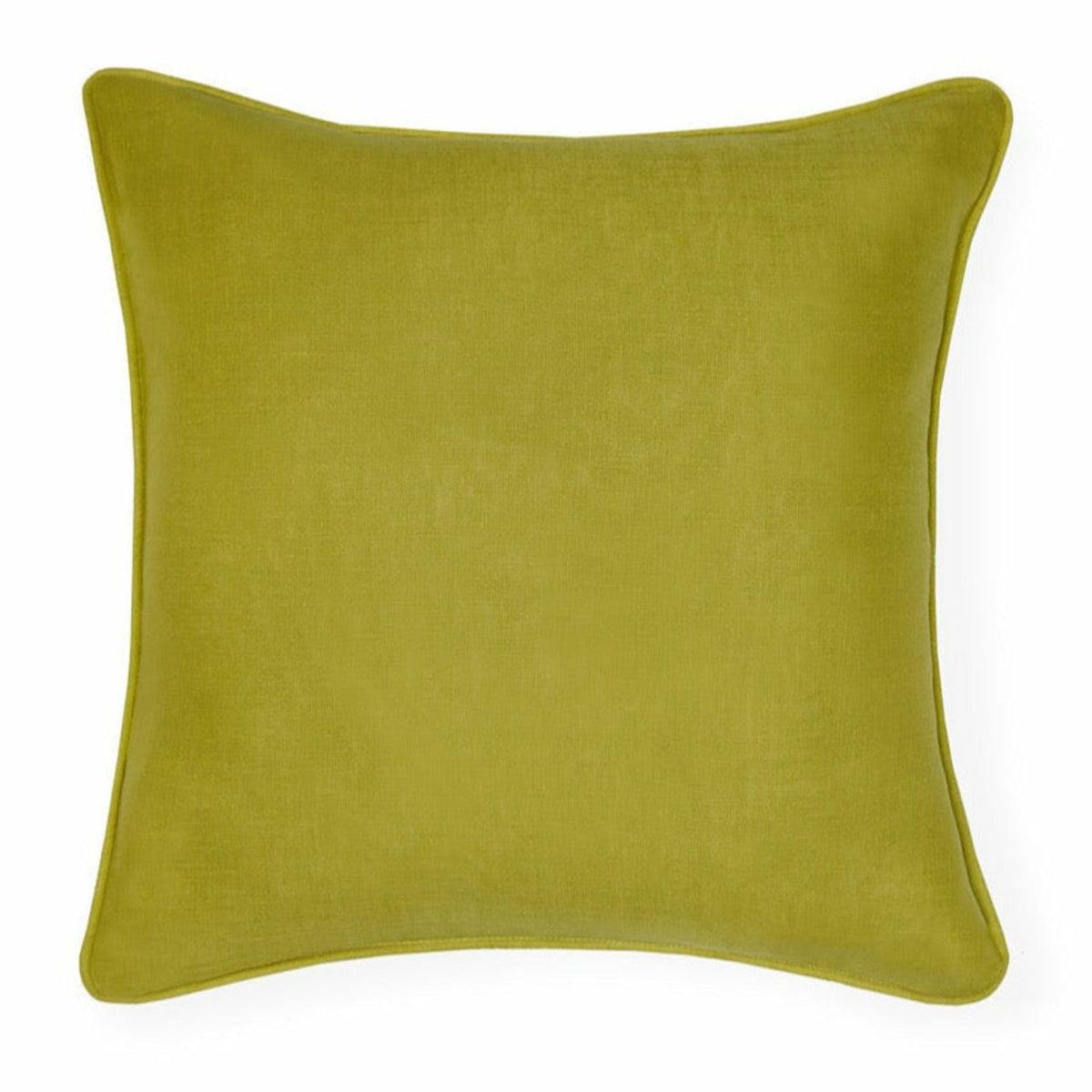 Sferra Manarola Decorative Pillow Back of Hunter Lime Fine Linens