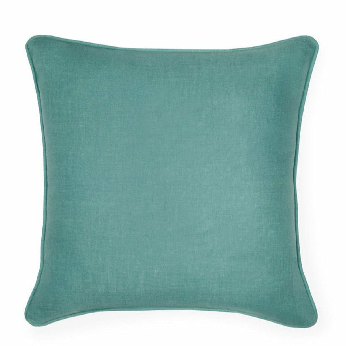 Sferra Manarola Decorative Pillow Back of Midnight Aqua Fine Linens