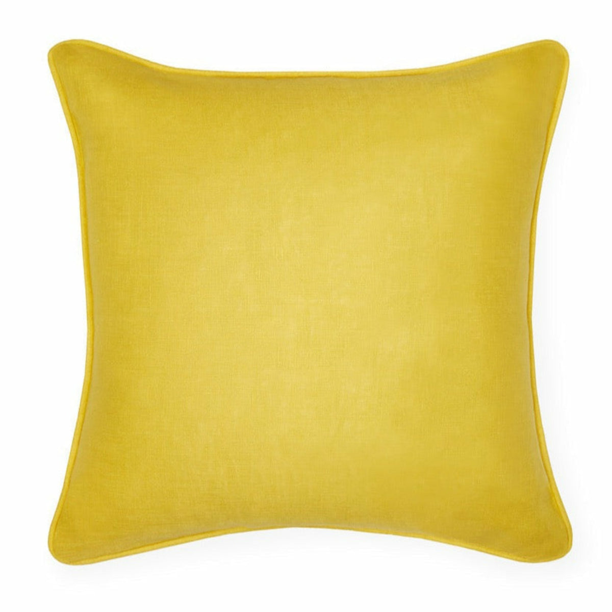 Sferra Manarola Decorative Pillow Back of Sand Lemon Fine Linens