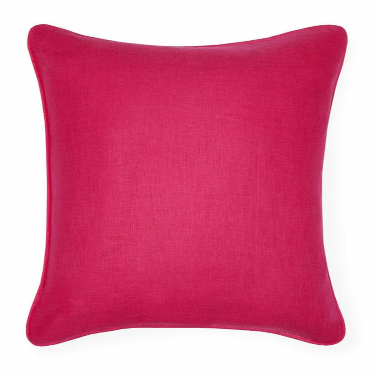 Sferra Manarola Decorative Pillow Back of Tangerine Raspberry Fine Linens