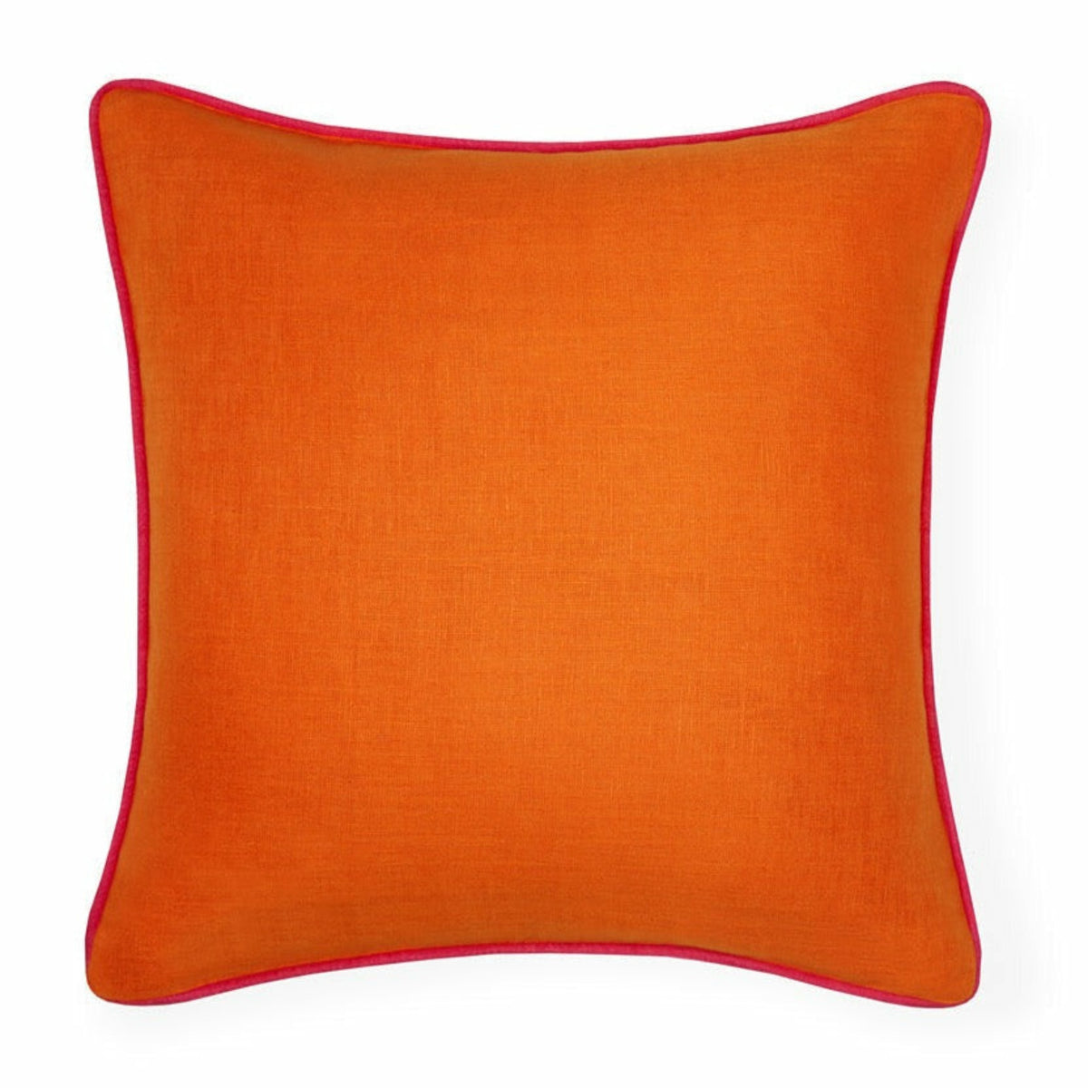 Sferra Manarola Decorative Pillow Tangerine Raspberry Fine Linens