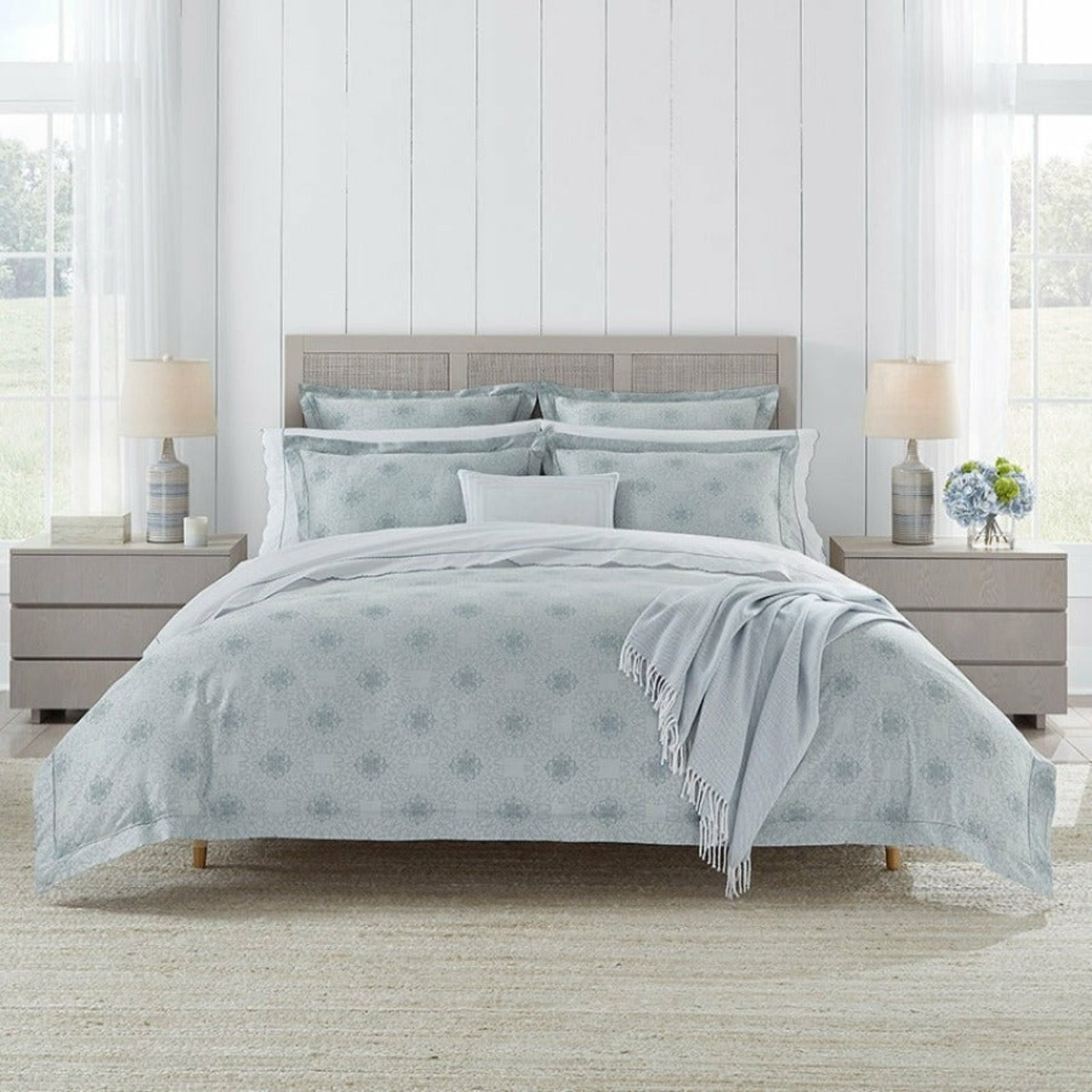 Sferra Marini Bedding Hydrangea Fine Linens