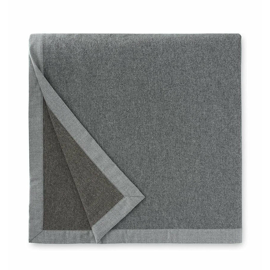 Sferra Nerino Blanket Grey Walnut Fine Linens