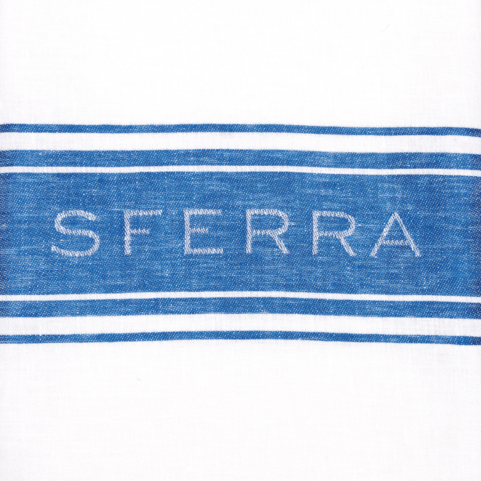 Sferra Parma Kitchen Towel White Blue Fine Linens