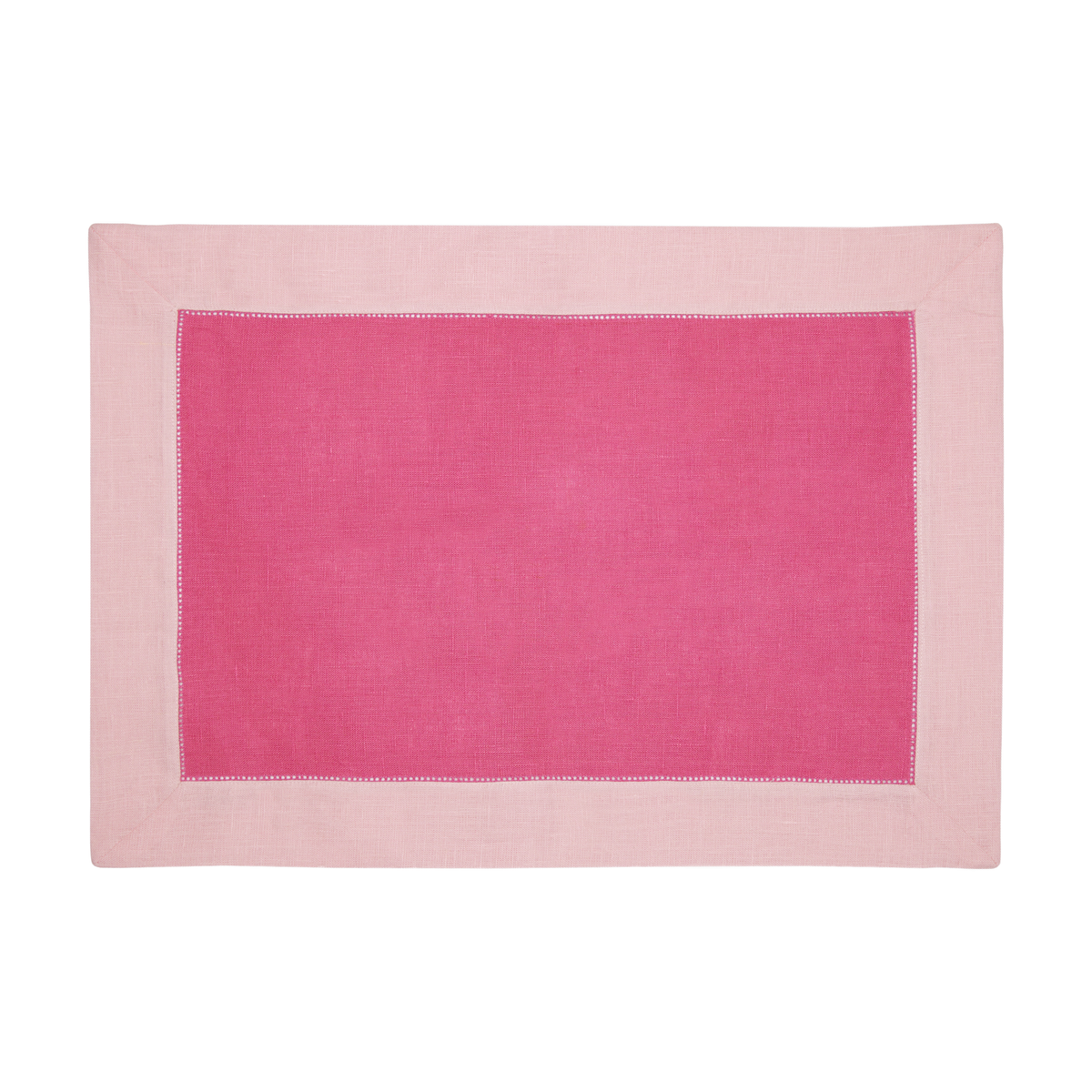 Sferra Roma Table Linens Pink and Carnation Color Placemats