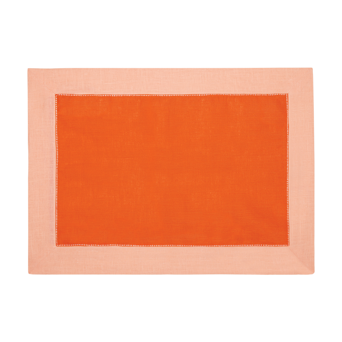 Sferra Roma Table Linens Tangerine and Cameo Color Placemats