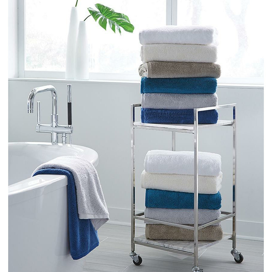 Sferra Sarma Bath Towel Stacked Colors Lifestyle Fine Linens