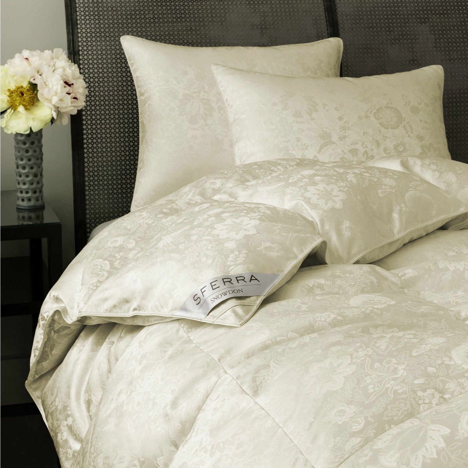 Sferra Snowdon Down Duvet Inserts Full Bedding Lifestyle