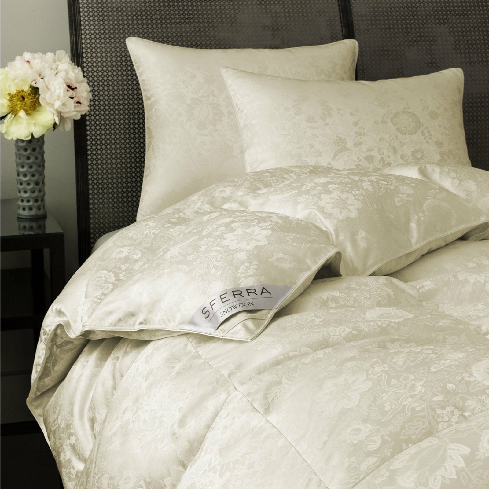 Sferra Snowdon Down Duvet Inserts Full Bedding Lifestyle