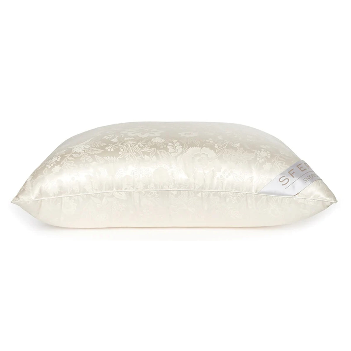 Sferra Snowdon Pillow Laying Flat on White Foreground