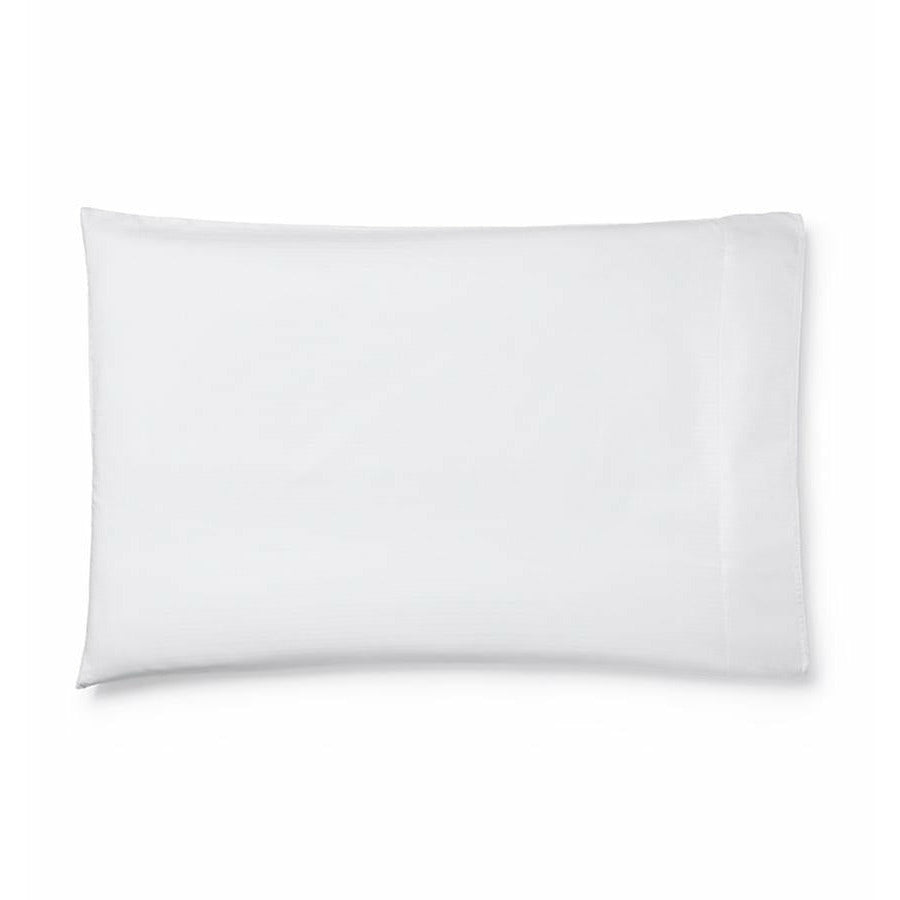 Sferra Tesoro Bedding White Pair Of Two Pillowcases Fine Linens