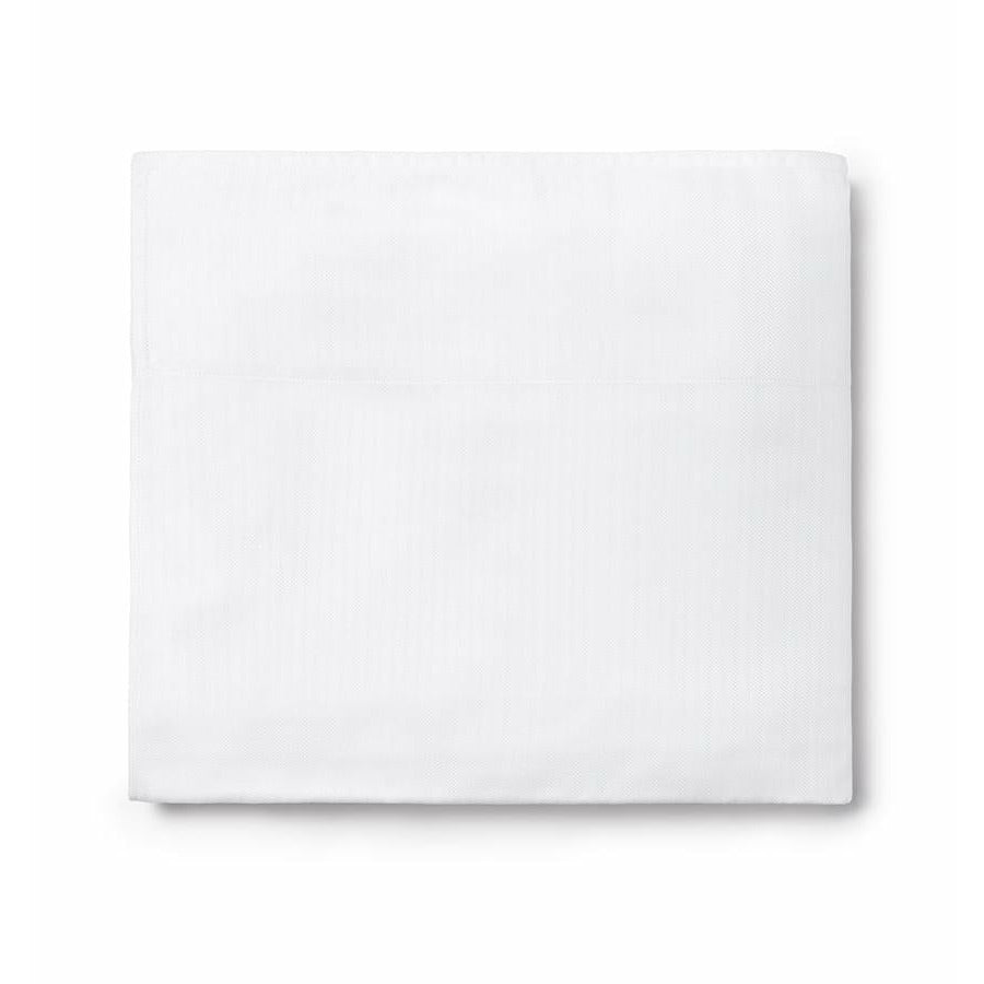 Sferra Tesoro Bedding White Queen Flat Sheet Fine Linens