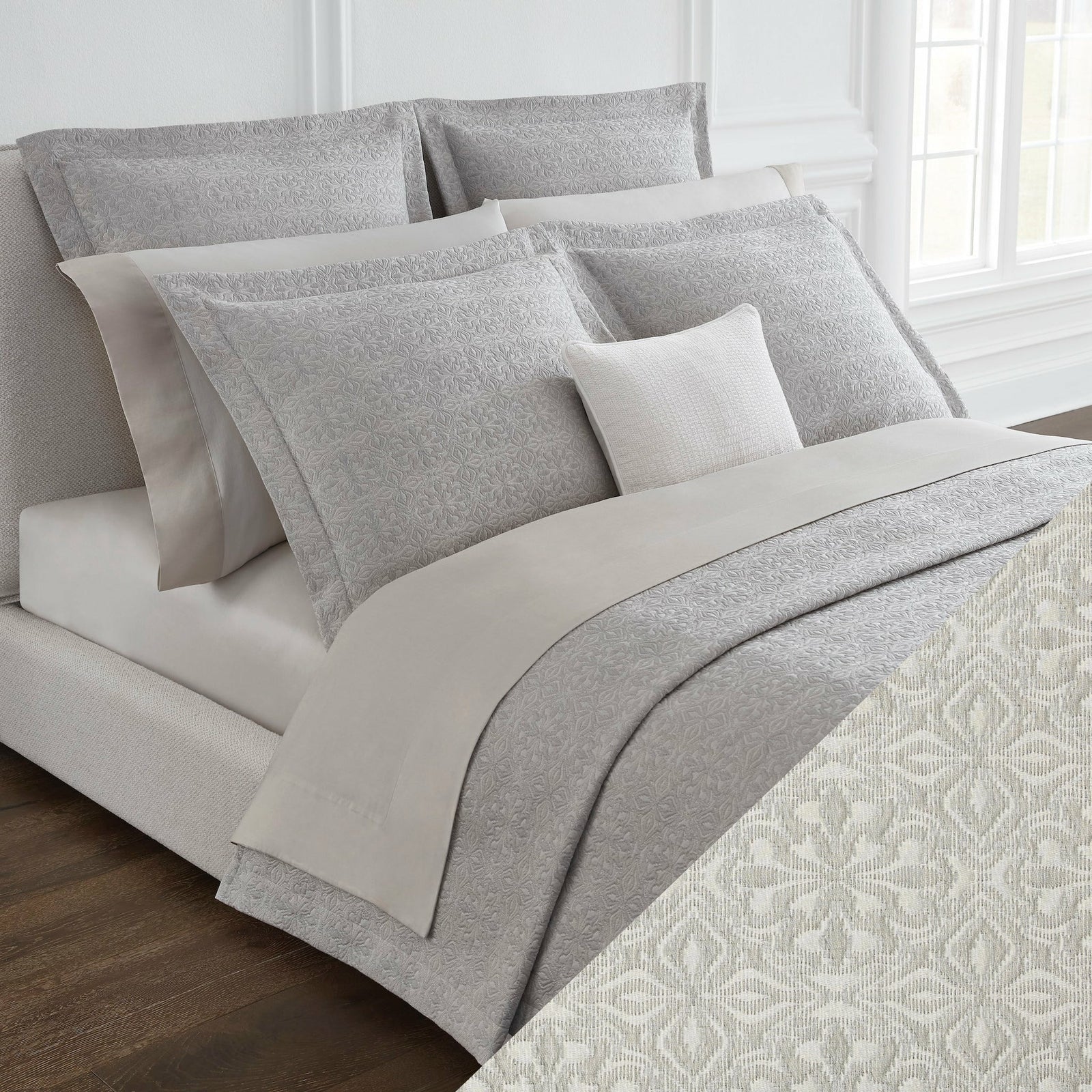 Sferra Veroli Bedding Titanium Fine Linens